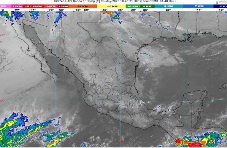 El frente frío número 42 se desplazará sobre el noroeste y norte del país