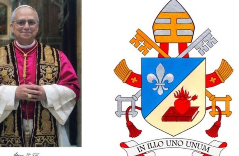 El Vaticano publica el escudo y el lema del papa León XIV
