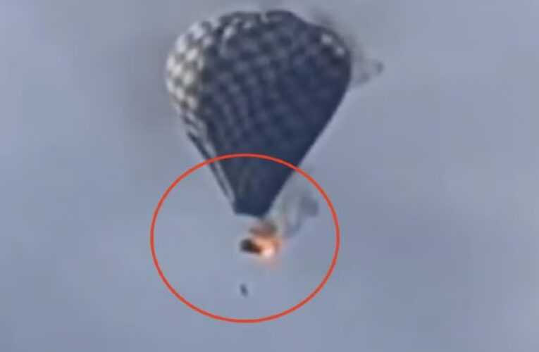 Globo aerostático se incendia en Zacatecas durante festival y deja un muerto