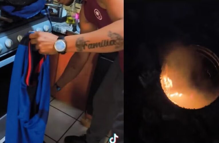 Aficionado de Cruz Azul quema su playera y renuncia al equipo tras eliminación