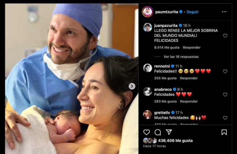 ¡JuanPa Zurita ya es tío! Su hermana Paola ya recibió a la pequeña Renee