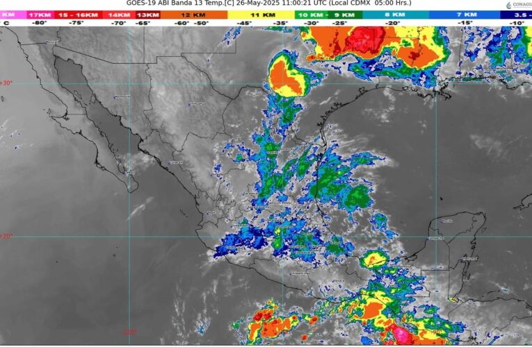 Zona de baja presión con probabilidad de desarrollo ciclónico se desplazará al sur de Chiapas y Oaxaca