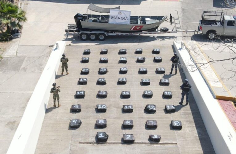 Golpe al narco: decomisan 1.5 toneladas de cocaína en costas de Jalisco