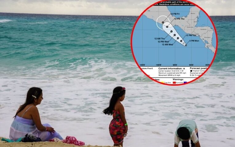 Érick se convierte en tormenta tropical y será el primer huracán que pegará en tierra