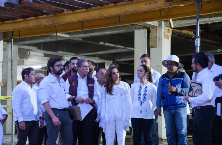 Recorre Claudia Sheinbaum y Mara Lezama nuevo Hospital General de FCP, en el corazón de la Zona Maya