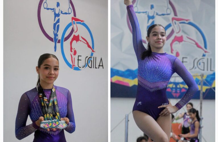 Valeria Nicole, la lagunera que brilla como campeona nacional de gimnasia