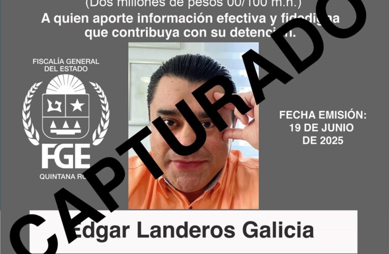 Capturan FGE de Quintana Roo y Guardia Nacional a una persona por quien se ofrecía recompensa de 2 millones de pesos en Benito Juárez