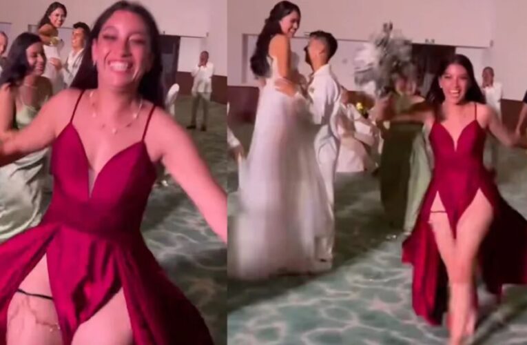 Invitada lleva atrevido vestido a una boda y redes ‘estallan’ en su contra: “La pick me de la fiesta”