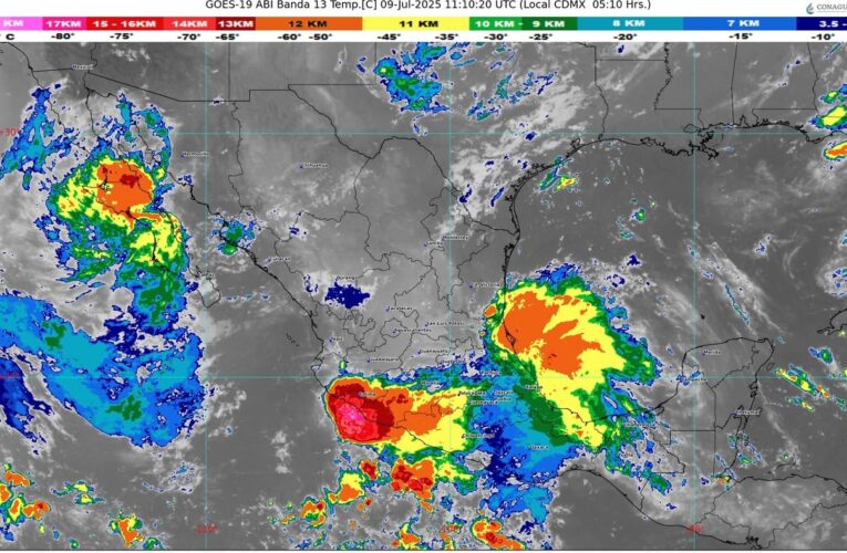 La onda tropical número 10 de desplazará sobre el sur y occidente de México