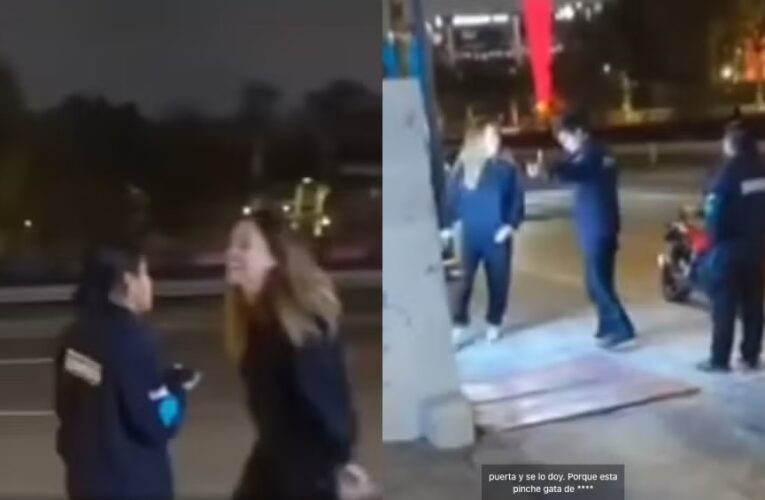 Lady Racista ahora ataca a guardia de seguridad: “Pinc%& gata de mier…”