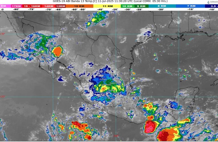 Pronostican lluvias en 19 estados de la República Mexicana