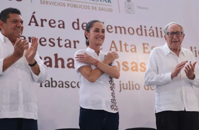 Sheinbaum anuncia inversión para salud en Tabasco y se declara “tabasqueña”