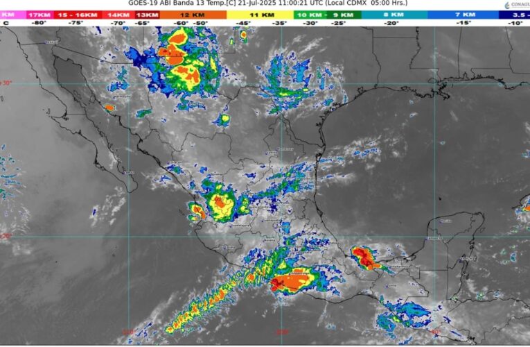 La onda tropical número 13 propiciará lluvias en varias regiones de México