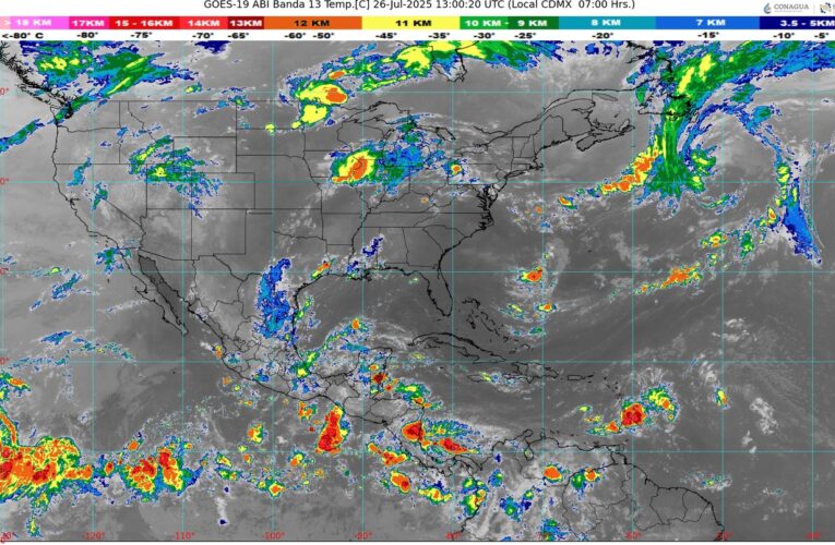 Lluvias y calor extremo en gran parte del país