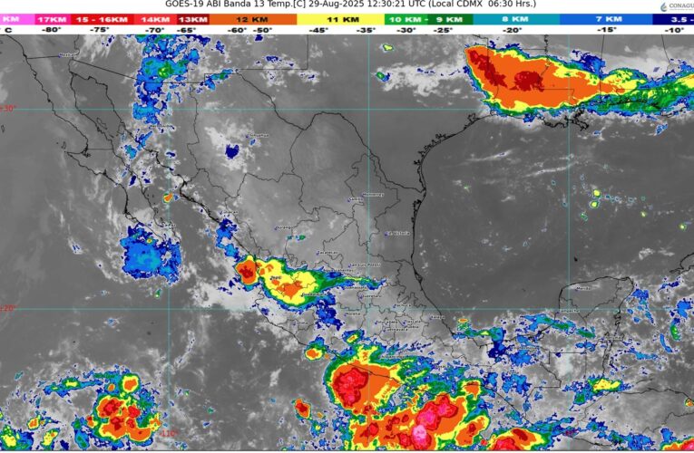 Tormentas e intenso calor marcan el clima en gran parte de México