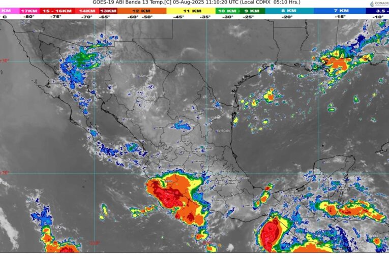 La onda tropical número 20 que se desplazará sobre el sureste de México