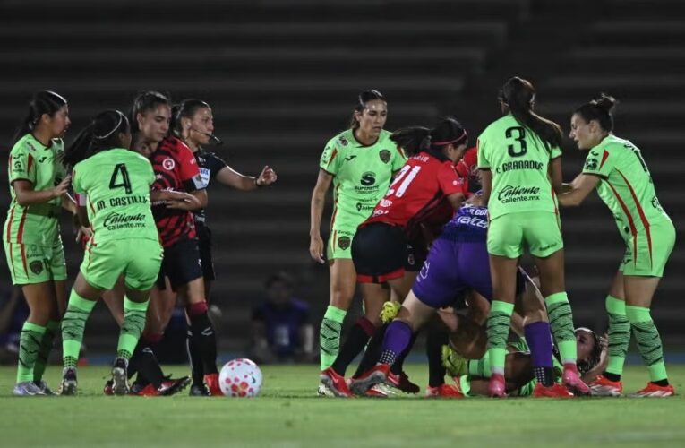 Jugadoras de Juárez y Tijuana recibieron dura sanción tras pelea campal