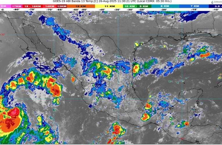 La onda tropical número 25 se desplazará sobre el occidente del país