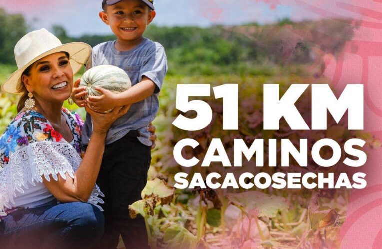 *Mara Lezama impulsa prosperidad compartida con la mejora de caminos sacacosechas en Quintana Roo*