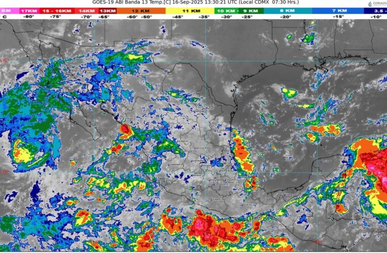 Se prevén lluvias puntuales intensas en Veracruz, Tabasco, Chiapas y Oaxaca