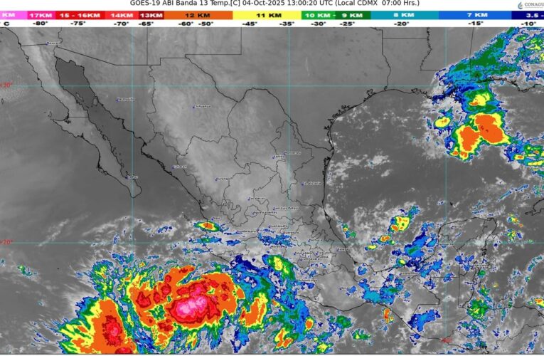 Se forma posible ciclón frente al Pacífico y prevén fuertes lluvias en la Península de Yucatán