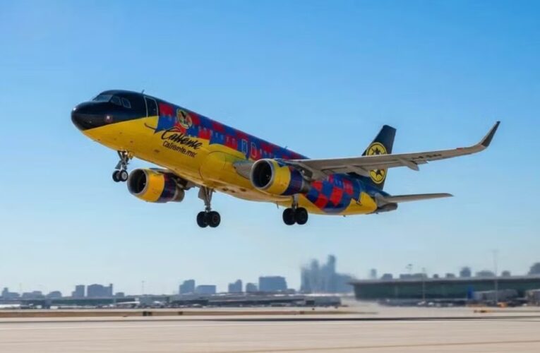 ¡De lujo! América estrena su propio avión personalizado