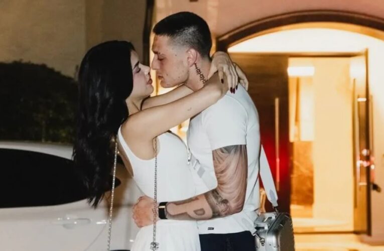 Peso Pluma y Kenia Os publican atrevida foto por sus 9 meses de novios: “Te amo”