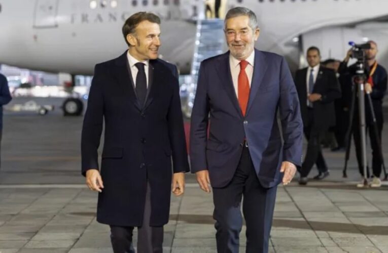 Emmanuel Macron, presidente de Francia, llega a México