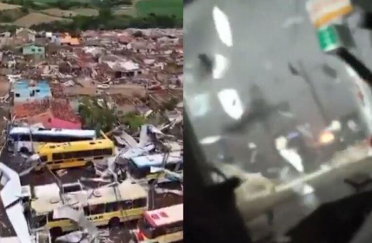 Tragedia en Brasil, el paso de un poderoso tornado dejó seis fallecidos y cientos de heridos