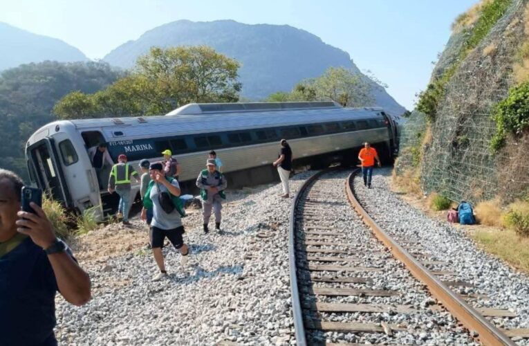 Sheinbaum garantiza “reparación integral” a víctimas y familiares del descarrilamiento del Tren Interoceánico