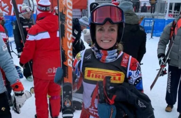 Sarah Schleper no oculta su emoción por competir junto a su hijo en los Juegos Olímpicos de Invierno