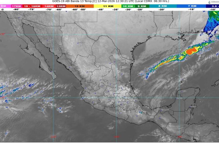 Frente frío número 40 genera evento de “Norte” de muy fuerte a intenso