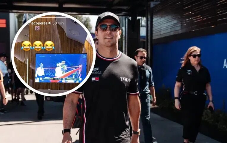 Checo Pérez tampoco se perdió la pelea entre Alfredo Adame y Carlos Trejo