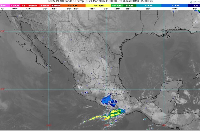 Pronostican lluvias en estados del occidente, centro, sur, sureste y península de Yucatán