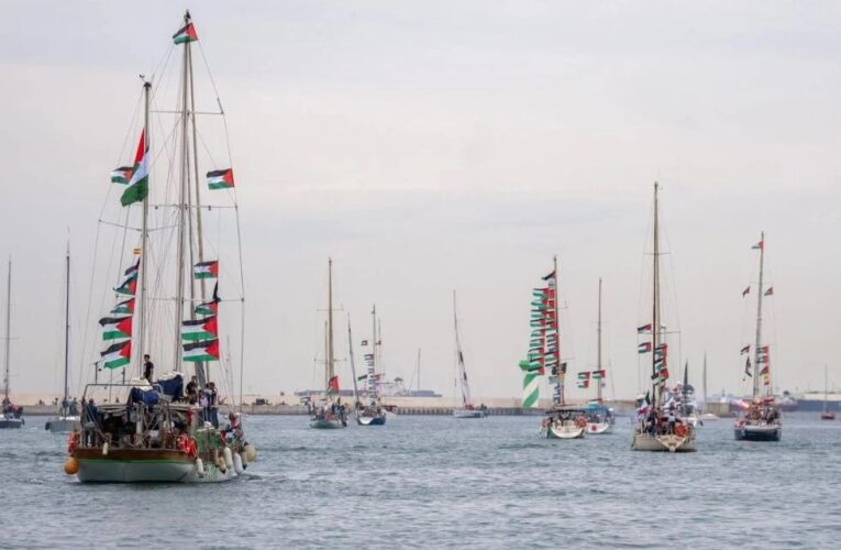 Zarpan desde Barcelona barcos de la Global Sumud Flotilla rumbo a Gaza