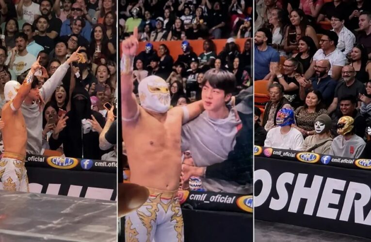 Así fue la reacción de los integrantes de BTS al ver de cerca la lucha libre en la Arena México