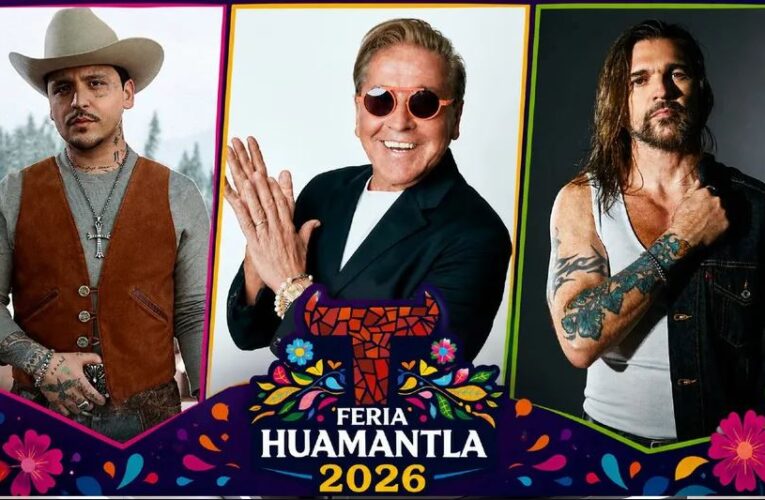 Christian Nodal, Ricardo Montaner y Juanes estarán en la Feria de Huamantla 2026 en Tlaxcala