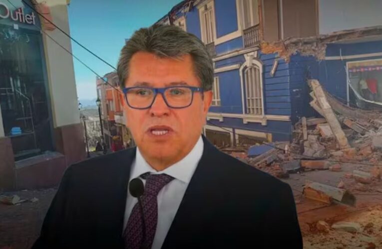 Ricardo Monreal expresa solidaridad con Colombia tras sismo de magnitud 7.4