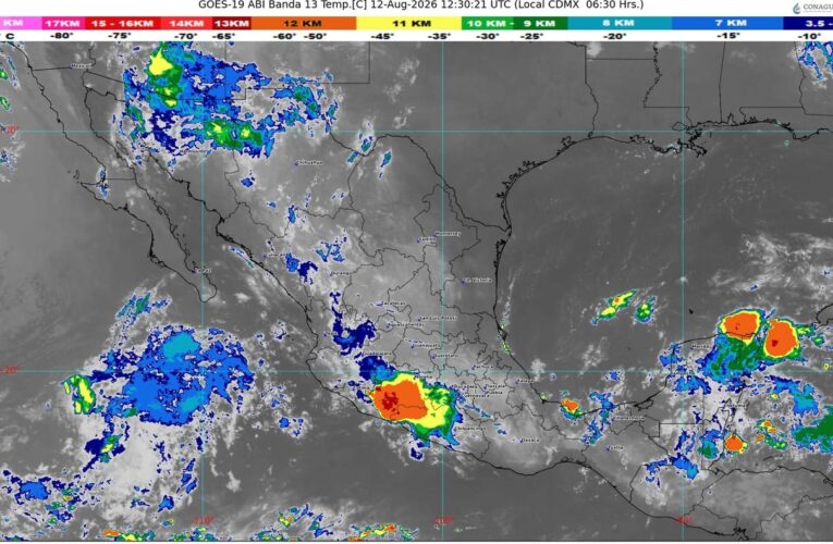 La onda tropical número 26 se desplazará sobre la península de Yucatán y el sureste de México