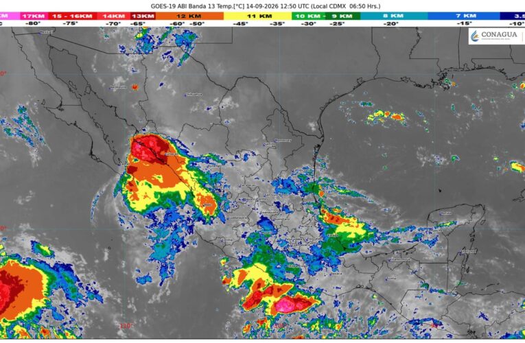 La onda tropical número 39 se desplazará sobre el occidente de México